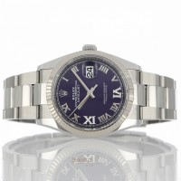 Rolex Date Just "Purple Aubergine Dial" Ref. 126234