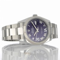 Rolex Date Just "Purple Aubergine Dial" Ref. 126234