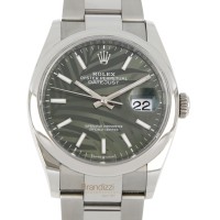 Rolex Date Just Ref. 126200 Palm Dial - Like New