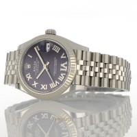 Rolex Date Just Ref. 278274 Aubergine Diamond Dial Like New