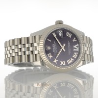 Rolex Date Just Ref. 278274 Aubergine Diamond Dial Like New