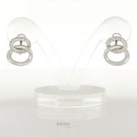Orecchini in oro bianco con brillanti