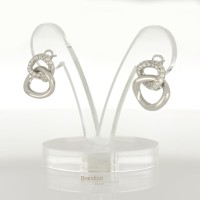 Orecchini in oro bianco con brillanti