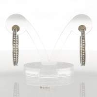 Orecchini in oro bianco con brillanti