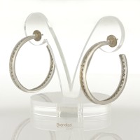 Orecchini in oro bianco con brillanti