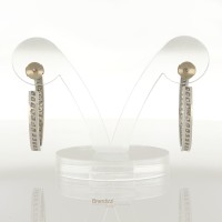 Orecchini in oro bianco con brillanti