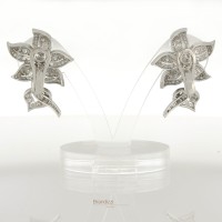 Orecchini in oro bianco con brillanti