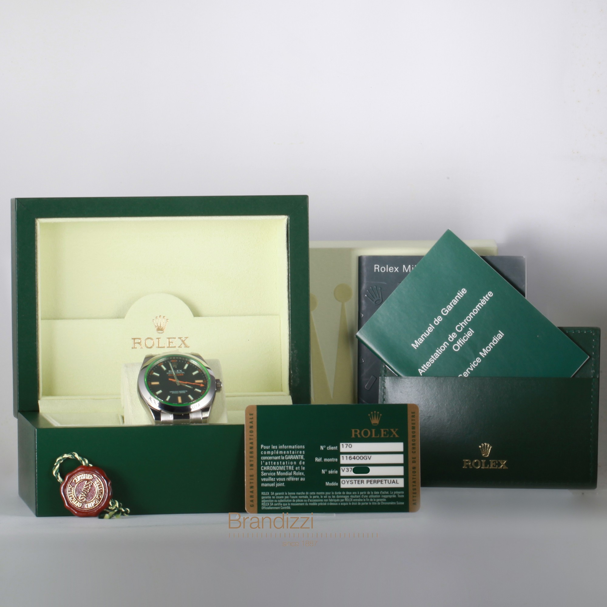 Rolex Milgauss Ref. 116400GV - Stickers