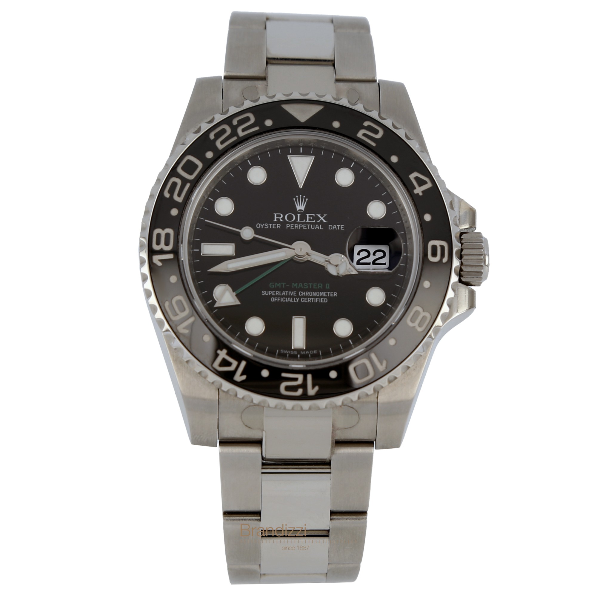 Rolex GMT Master II Ref. 116710LN Rectangular Dial - Stickers