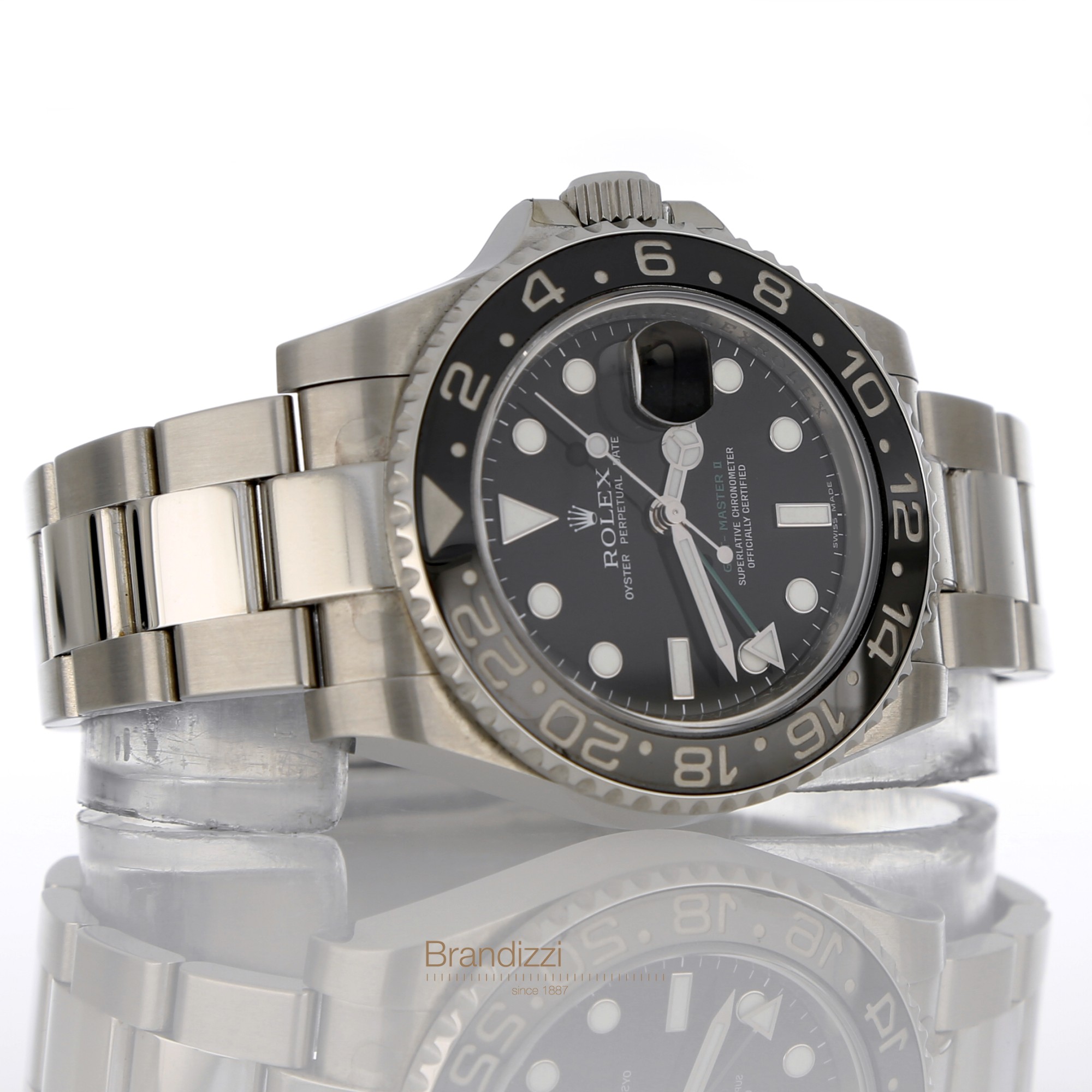 Rolex GMT Master II Ref. 116710LN Rectangular Dial - Stickers