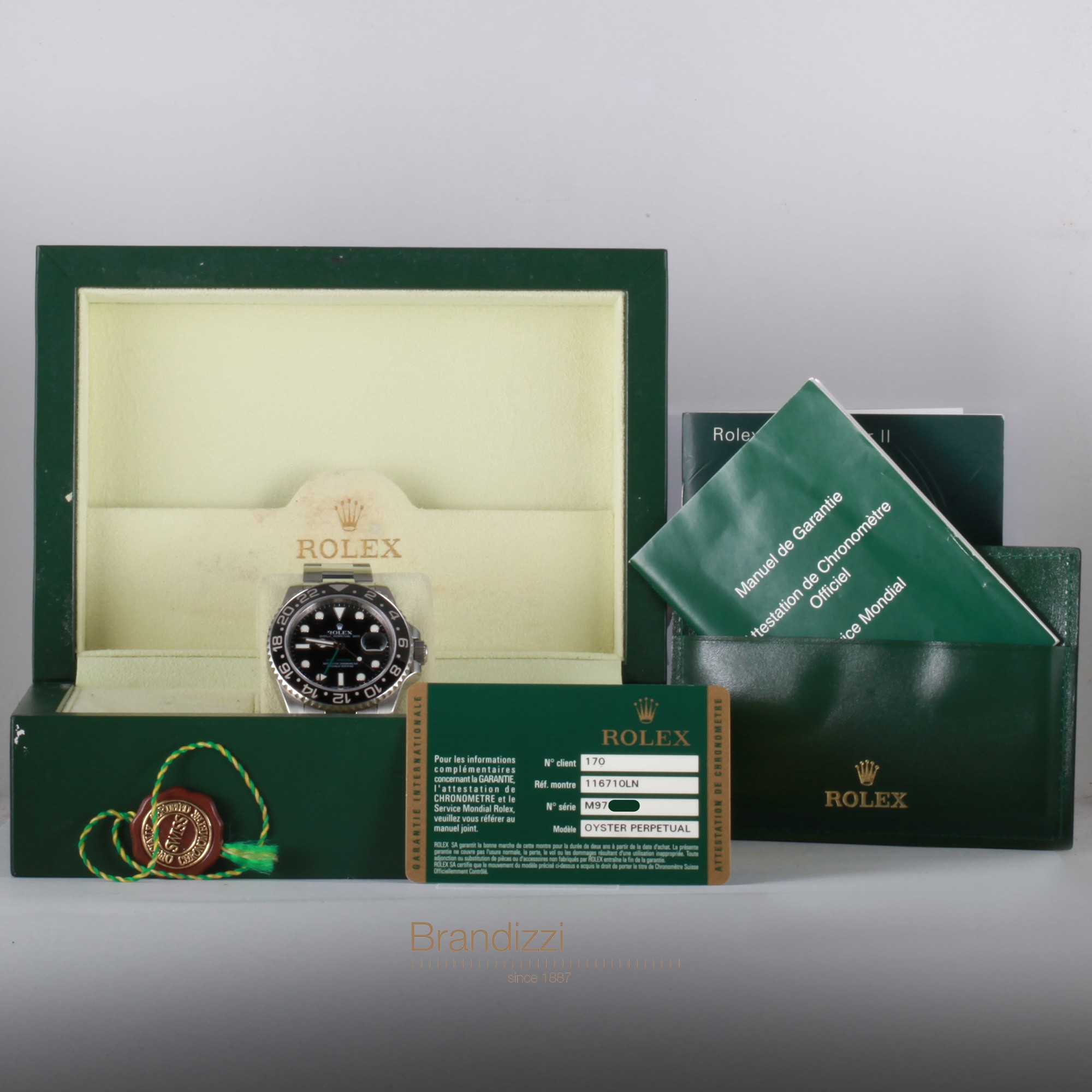 Rolex GMT Master II Ref. 116710LN Rectangular Dial