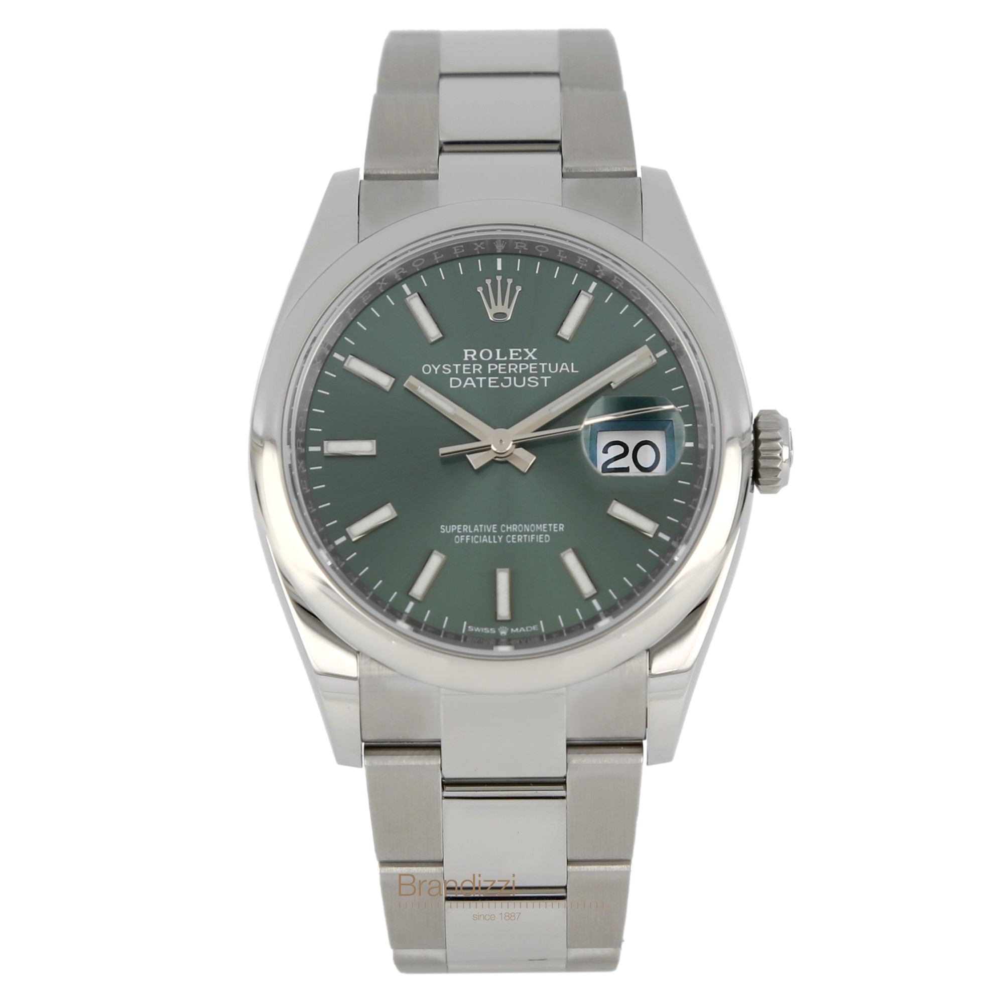 Rolex Date Just Ref. 126200 Green Mint