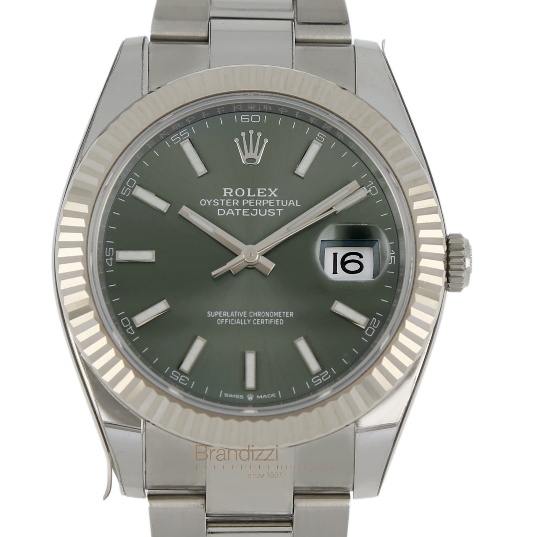 Rolex Date Just Ref. 126334 Green Mint