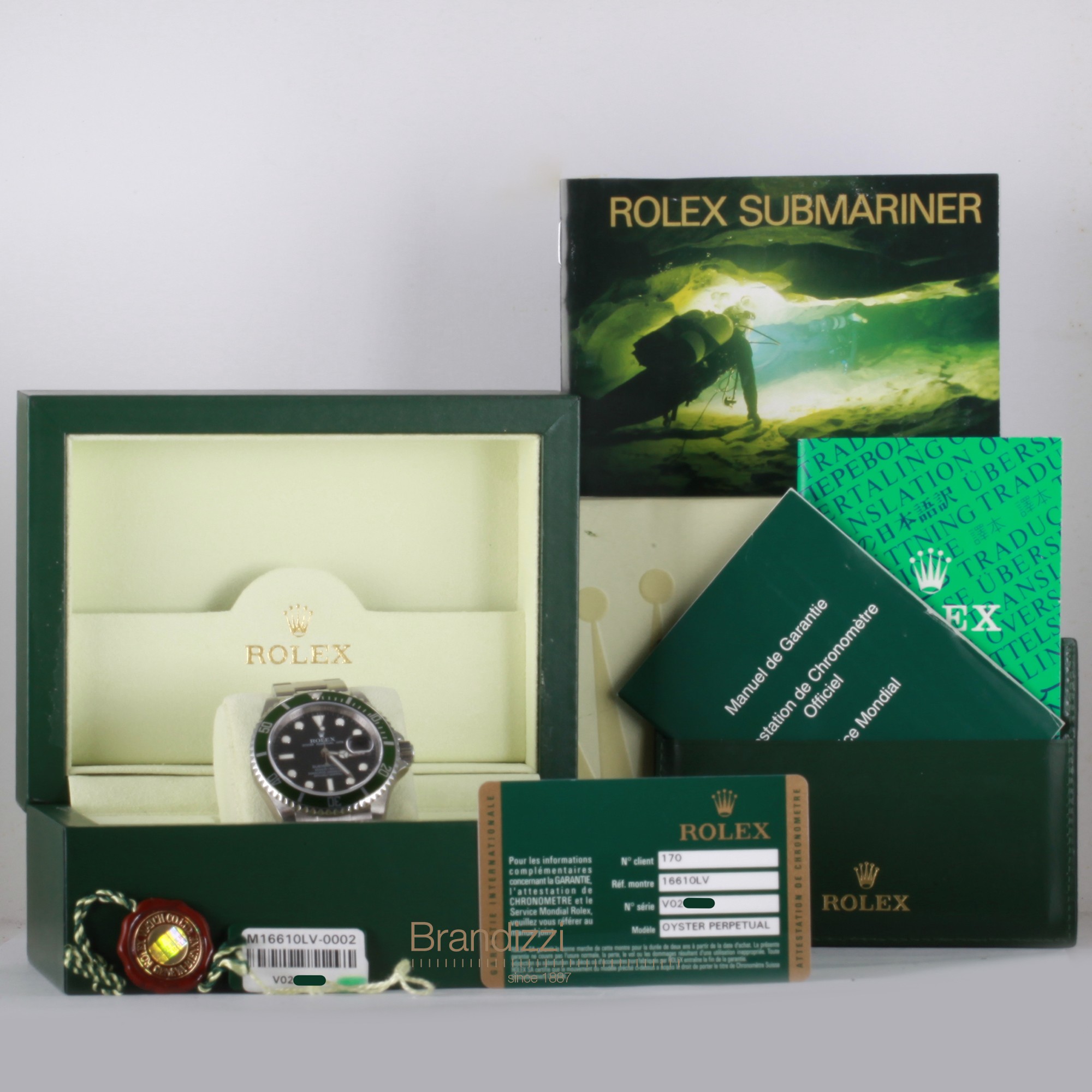 Rolex Submariner Ref. 16610LV RRR - NOS Stickers